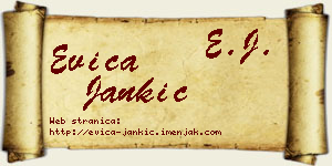 Evica Jankić vizit kartica